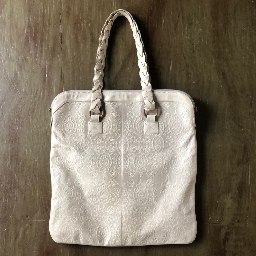 HOBO embossed leather handbag